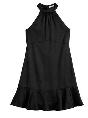 Nine West Halter Ruffle Swing Dress
